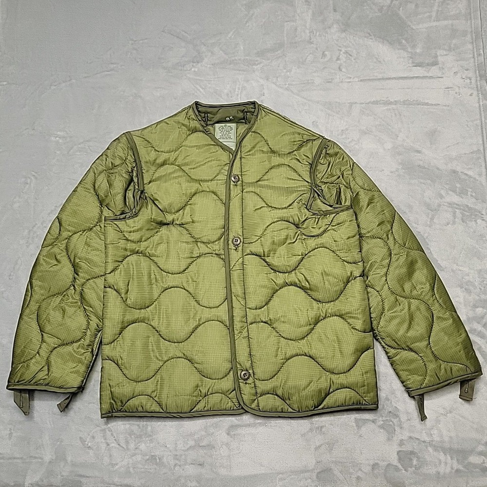 VTG US Military Jacket Men Small Green M-65 Field Coat Quilted Liner Made In USA